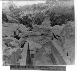 Hydraulic Mining - Tail Flume, emptying into Auburn Ravine LCCN2002719816