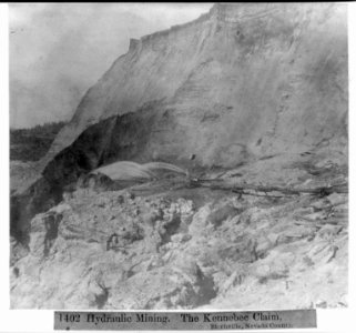 Hydraulic Mining - the Kennebec Claim, Birchville, Nevada County LCCN2002719815