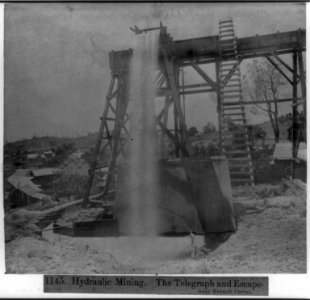 Hydraulic Mining - the Telegraph and Escape, near French Corral LCCN2002721061
