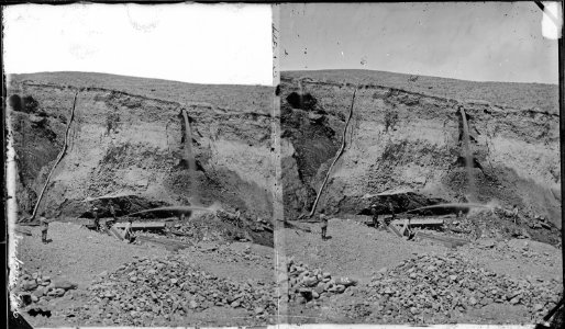Hydraulic mining, near Virginia City. Madison County, Montana. - NARA - 517429