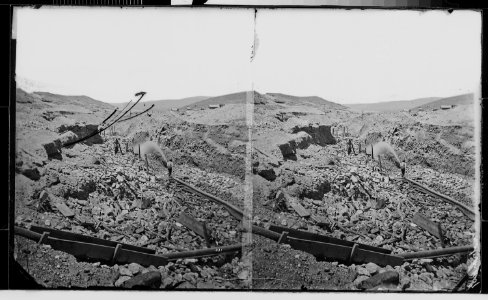 Hydraulic mining, near Virginia City. Madison County, Montana. - NARA - 517431