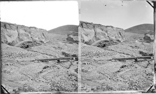 Hydraulic mining, near Virginia City. Madison County, Montana. - NARA - 517430