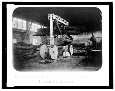 Hydraulisches hebezeug - Lichtdruck des H. Gruson'schen Phot.-Ateliers. LCCN2007683447