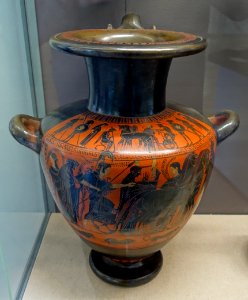 Hydria with a procession of gods, attributed to the Antimenes Painter, Attic, c. 520-510 BC, L 320 - Martin von Wagner Museum - Würzburg, Germany - DSC05497 photo