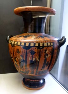 Hydria with spring house scenes, Priam Painter, Attic, 520-510 BC, L 316 - Martin von Wagner Museum - Würzburg, Germany - DSC05475 photo