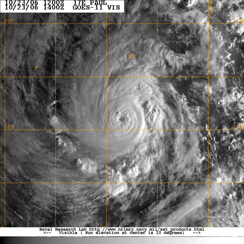 Hurricane Paul (2006) - NRL