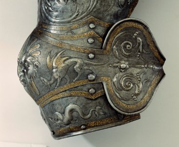 Höger armskena till Erik XIVs rusting - Livrustkammaren - 31017