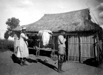Hydda och två antimorer. Ambodimoby, n.v. Madagaskar. Ambodimoby - SMVK - 001736