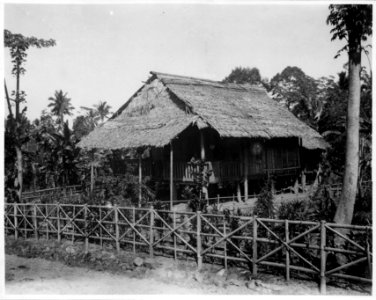 Hus i Mojag. Kabupaten Bolaang Mongondow, Sulawesi. Indonesien - SMVK - 000191