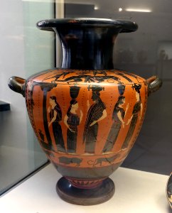 Hydria with spring house scene, Attic, c. 530 BC, L 304 - Martin von Wagner Museum - Würzburg, Germany - DSC05470 photo