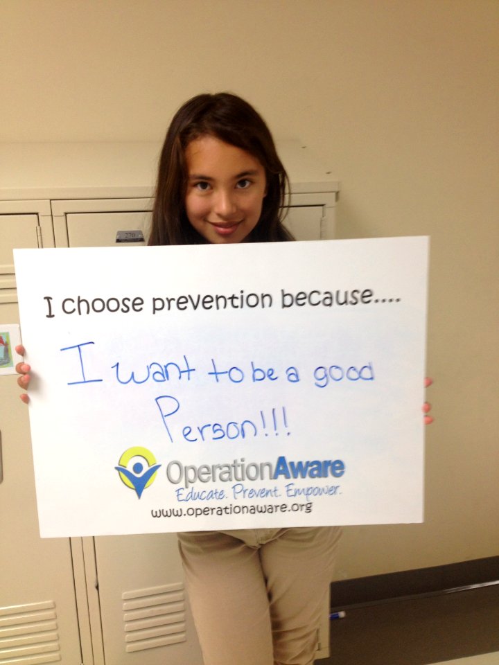 I choose prevention because...I want to be a good person!! (17934873298)