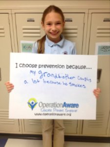 I choose prevention because...my grandfather coughs a lot because he smokes (17502212083)