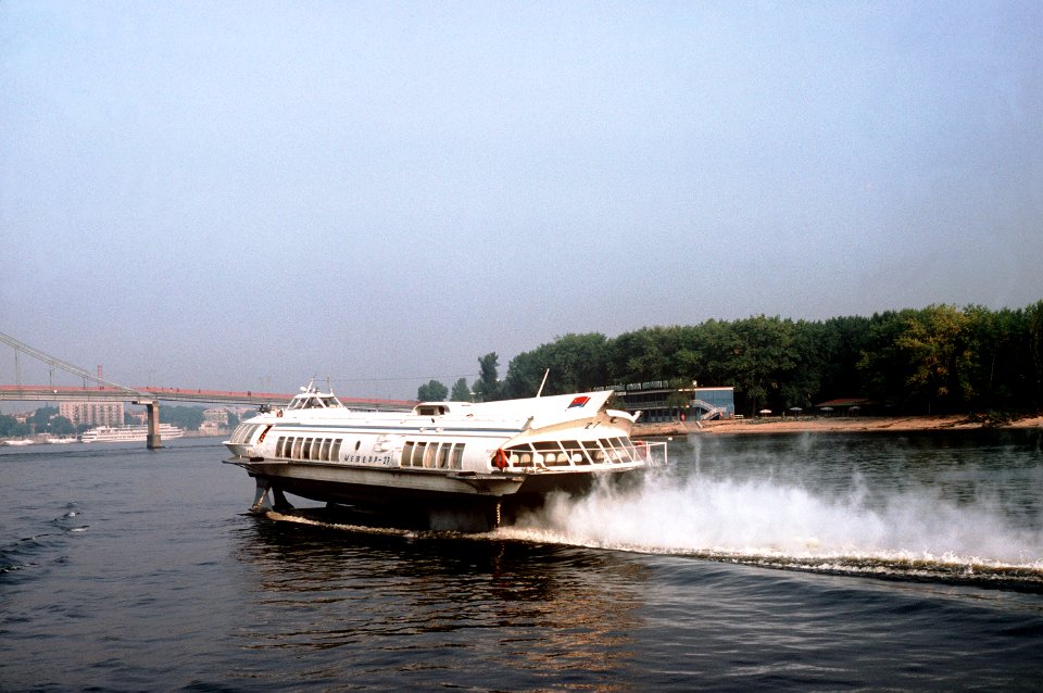 Hydrofoil on Dnieper River in Kiev