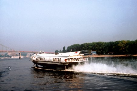 Hydrofoil on Dnieper River in Kiev