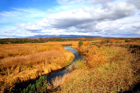 Clouds swamp water photo