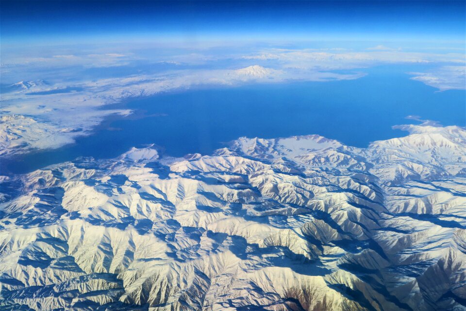 Snow panoramic winter nature