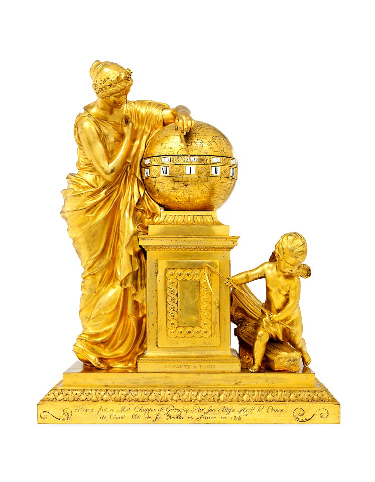 Hôtel de Monaco – Pendule – J.-A. Lepaute (face)