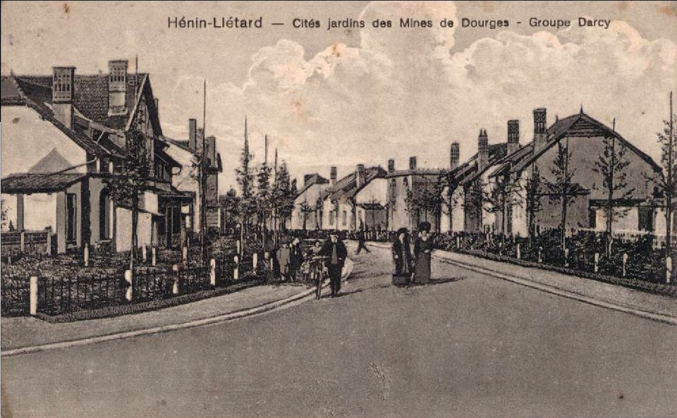 Hénin-Beaumont - Cité Darcy des Mines de Dourges, cités jardins