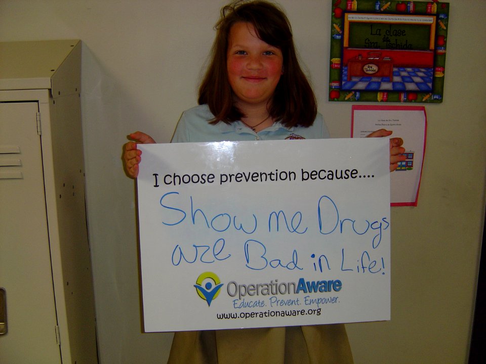 I choose prevention because...Show me drugs are bad in life! (18123838731)