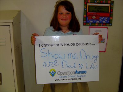 I choose prevention because...Show me drugs are bad in life! (18123838731)