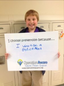 I choose prevention because...I want to be a policeman (17935062460)