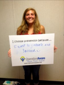 I choose prevention because...I want to graduate and succeed (18118993402)