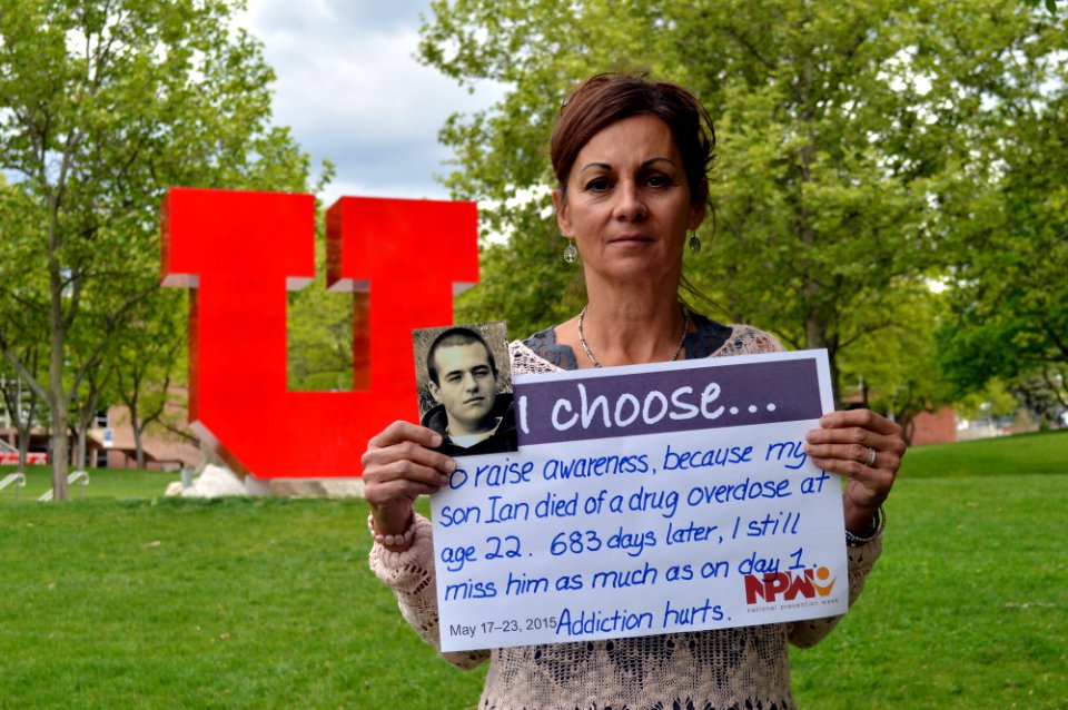 I choose...to raise awareness, because my son Ian died of a drug overdose at age 22. 683 days later, I still miss him as much as on day 1. Addiction hurts. (18012908459)