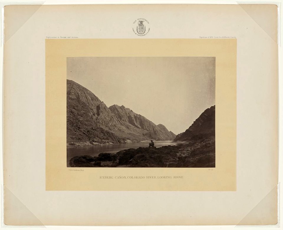 Iceberg Cañon, Colorado River, looking above - T.H. O'Sullivan, phot. LCCN90713994