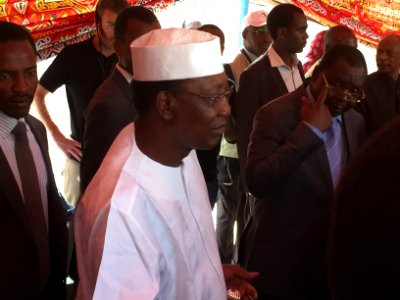 Idriss Déby Itno votes during the 2016 Presidential Election