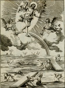 Ichnographia emblematica triplicis ad Deum Tri-unum mysticae viae, purgativae, illuminativae, unitivae - splendoribus sanctorum, virtutibus eorum, divinisque charismatibus illustrata, in quinque (14558764249)