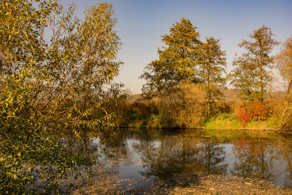 Landscape fall color autumn mood