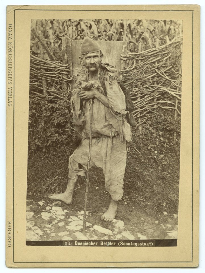 Ignaz Konigsberger's Verlag, Sarajewo - 113. Bosnischer Bettler (Sonntagsstaat)