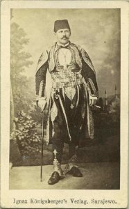 Ignaz Konigsberger's Verlag, Sarajewo - Studio portrait of a man in aristocratic clothes