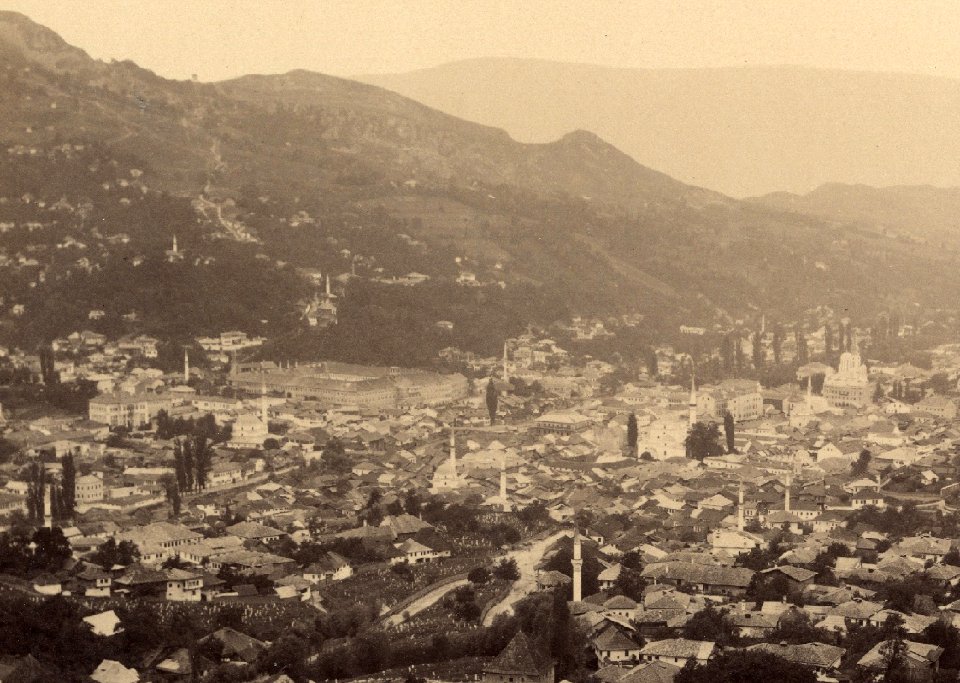 Ignaz Konigsberger, Panorama Sarajeva sa Crvene tabije