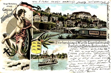 III. Verbandstag d. Württ. Eisenbahn- und Dampfschiffahrts-Bediensteten am 10. u. 11. Mai 1902 (PK 7402 Gebr. Metz TPk213)