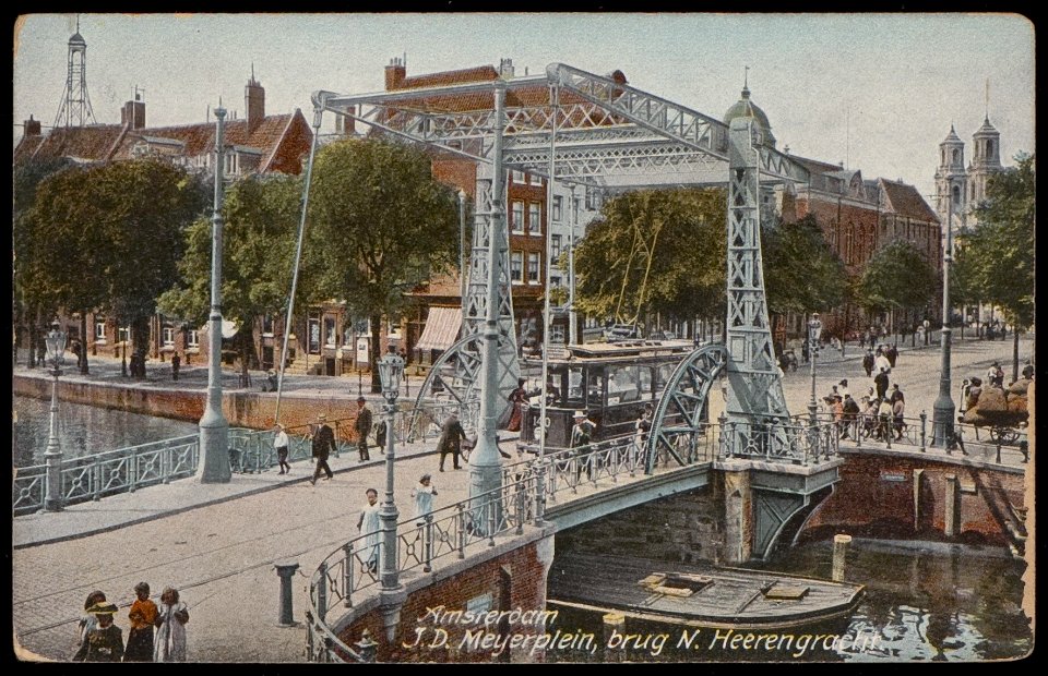 IJzeren klapbrug over de Nieuwe Herengracht, Afb PBKD00207000006