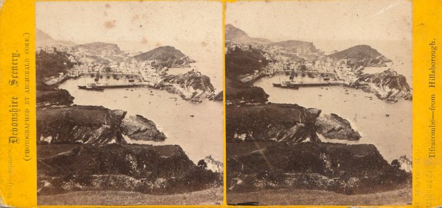 Ilfracombe from Hillsborough (old stereoscope card)