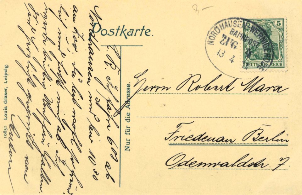 Ilfeld, Thüringen - Stadtansicht (back) (Zeno Ansichtskarten)