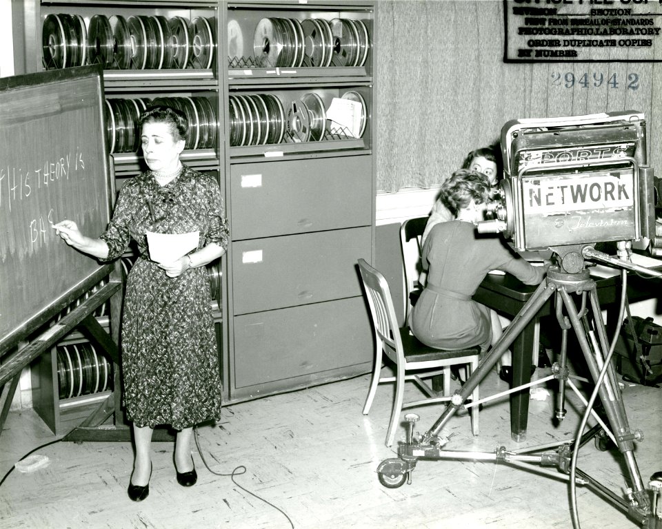 Ida Rhodes filming at IBM 002