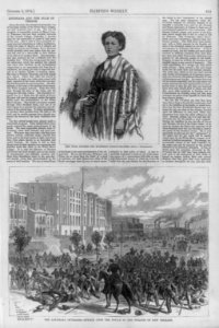 Illus. of story Louisiana and the rule of terror- portr. of Julia Hayden, the colored school teacher, one of the latest (murder) victimsof the White Man's League & (mob) attack upon the LCCN2004678773
