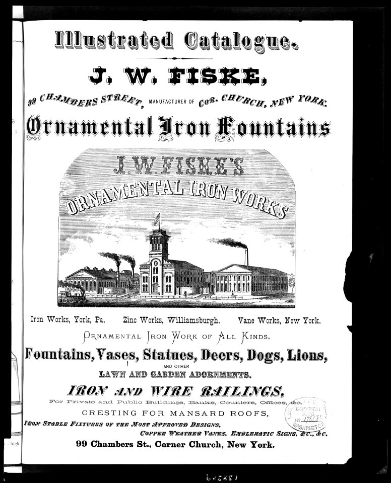 Illustrated catalogue, ornamental iron fountains LCCN2009631194