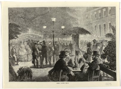 Illustrated London News, 1873 Kroll's Garden's, Berlin, RP-P-2009-4163