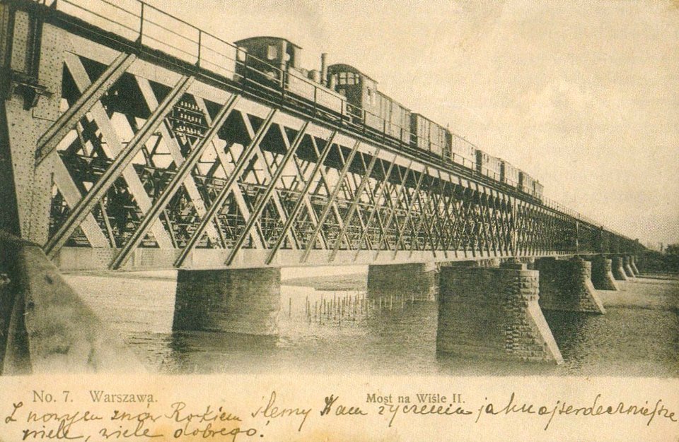 II most na Wiśle most kolejowy pod Cytadelą z 1875