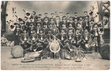 III. Matrosenartillerie-Abt.-Th. Krieghoff 2te rechte Bläser v. oben