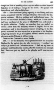 Illustration showing man standing next to oxen hitched to cart loaded with stones, with text LCCN89711123