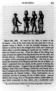 Illustration showing man with sword standing next to three convicts in chains carrying buckets of water on their heads, with text LCCN89711121
