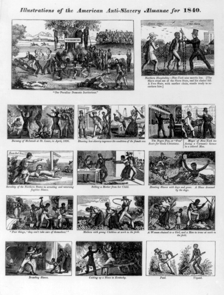 Illustrations of the American Anti-Slavery Almanac for 1840 LCCN2007680126