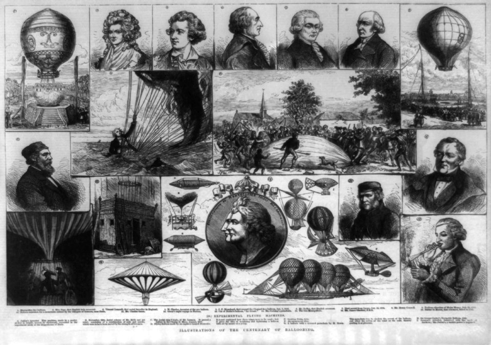 Illustrations of the centenary of ballooning LCCN2002721523