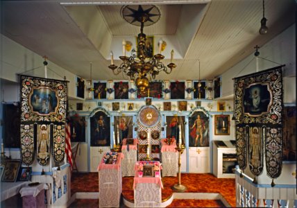 Ikonostas St. Alexander Nevsky Russian Orthodox Church, Akutan, Alaska photo