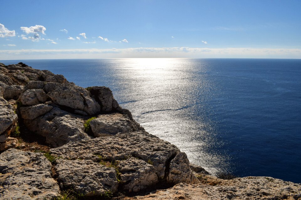Sparkling rock cliff